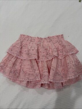 LoveShackFancy Ruffle mini Luna Rosa Fleur skirt